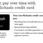 Lee Michaels Credit Card Payment